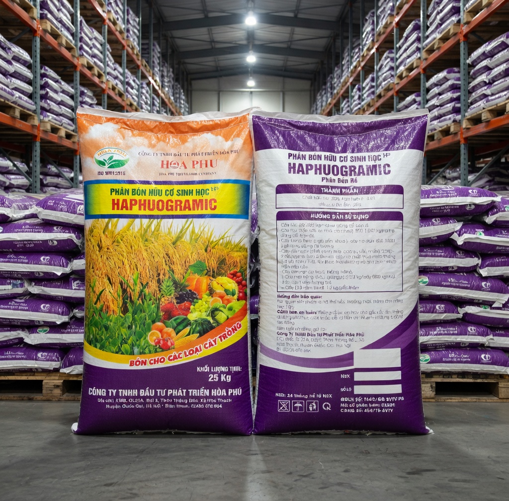 Phân bón hữu cơ sinh học HP Haphuogromic Hoà Phú – Giải pháp dinh dưỡng sinh học toàn diện cho nông nghiệp bền vững